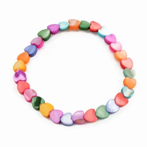 Mother of Pearl  - Heart - Bracelet - Handmade - Image 1