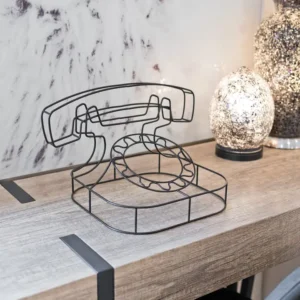 Retro Inspired Wire Phone - Image 1
