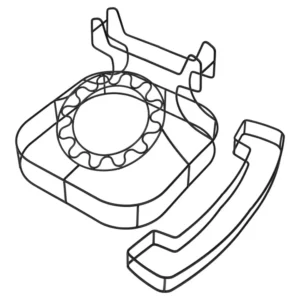 Retro Inspired Wire Phone - Image 2